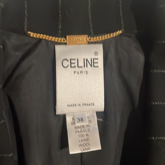 CELINE Paris Pinstripe Blazer - Picture 3 of 8